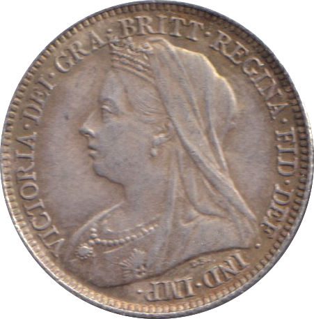 1898 SIXPENCE (VF)