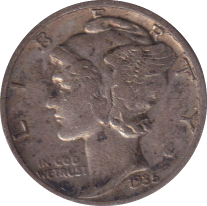 1935 DIME USA