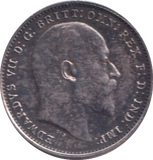 1908 MAUNDY THREE PENCE ( UNC )