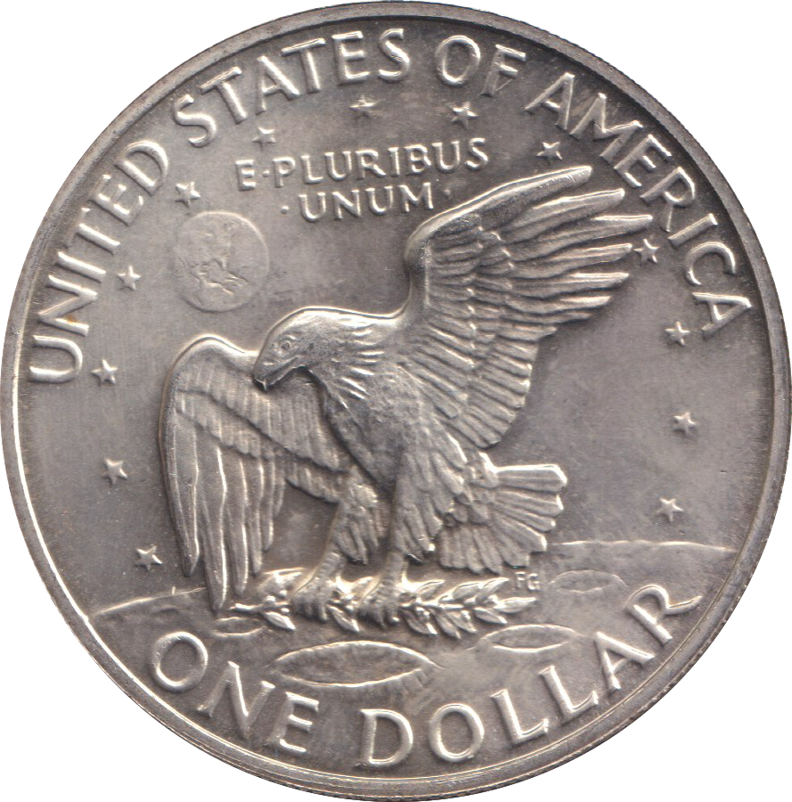 1972 SILVER ONE DOLLAR USA EISENHOWER