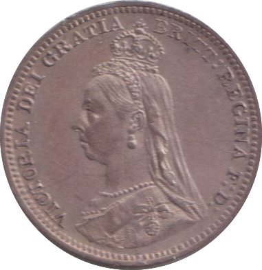 1891 MAUNDY THREE PENCE ( UNC )