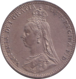 1891 MAUNDY THREE PENCE ( UNC )