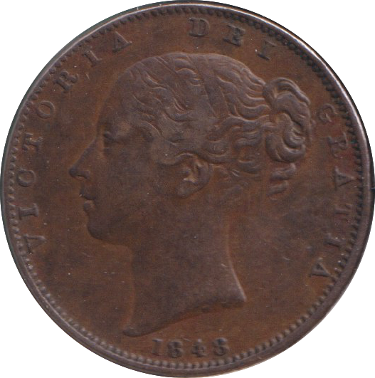 1848 FARTHING ( GVF )