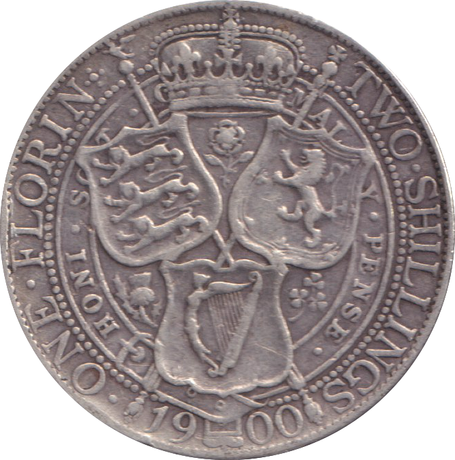 1900 ONE FLORIN ( GF )