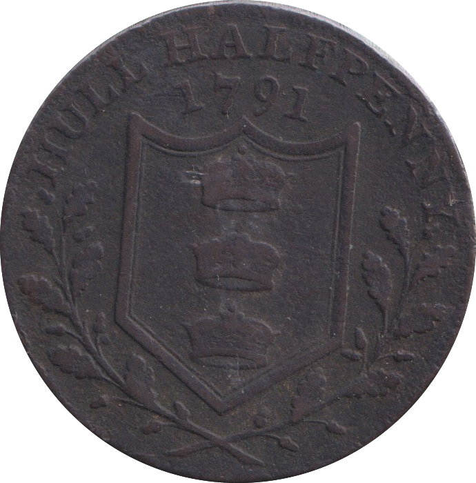 1791 HALFPENNY HULL HORSE