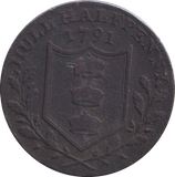 1791 HALFPENNY HULL HORSE