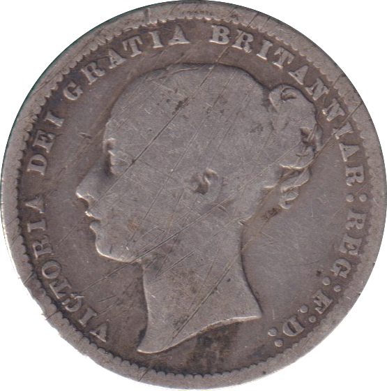 1870 SHILLING ( NF )