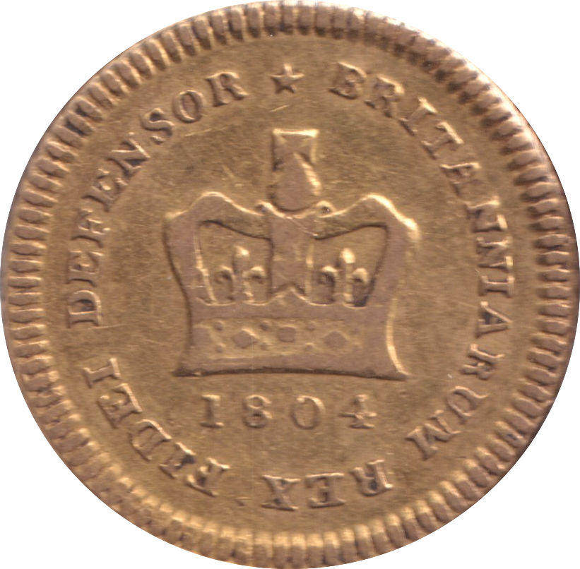 1804 GOLD THIRD GUINEA ( GF )