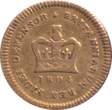 1804 GOLD THIRD GUINEA ( GF )