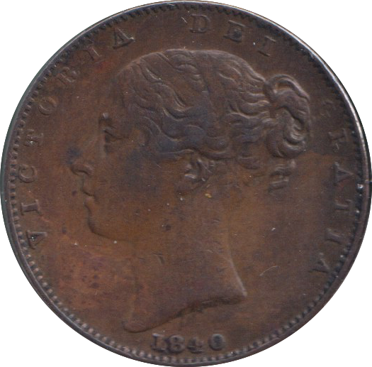 1840 FARTHING ( VF )