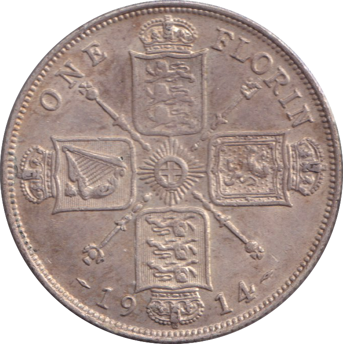 1914 FLORIN ( VF )