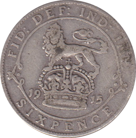 1915 SIXPENCE (FINE)