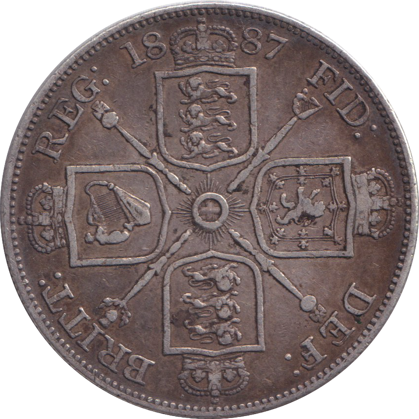 1885 DOUBLE-FLORIN ( VF )
