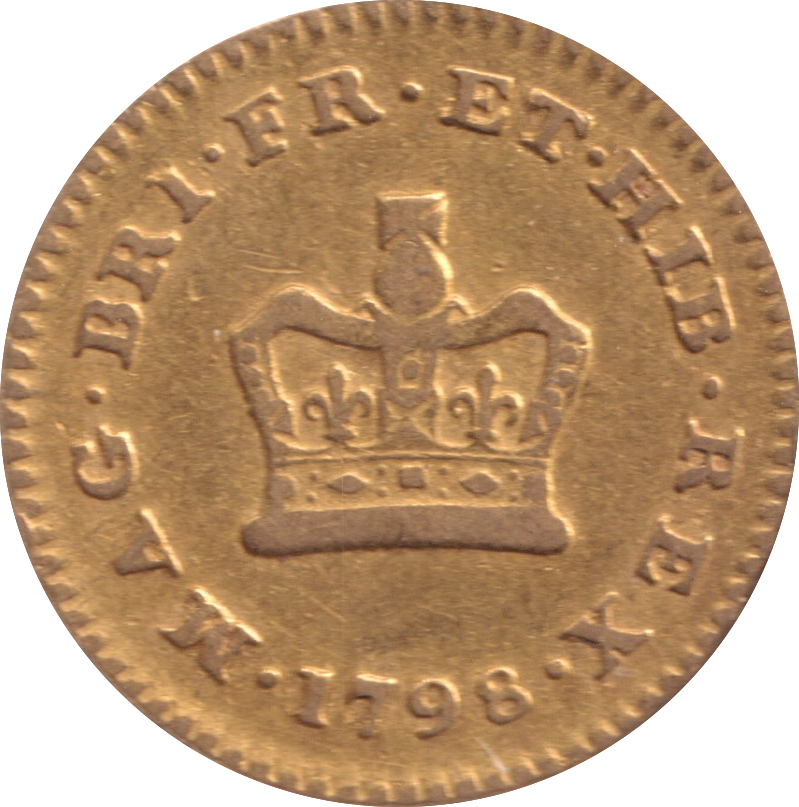 1798 GOLD THIRD GUINEA ( GF )