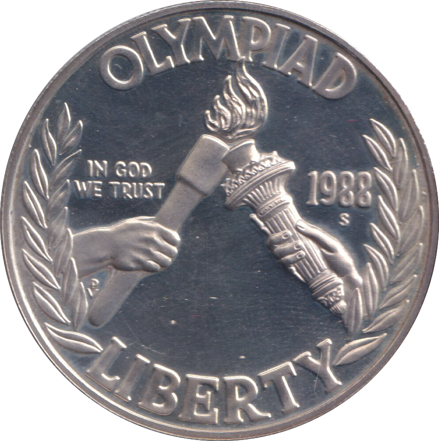 1988 ONE DOLLAR SILVER PROOF USA