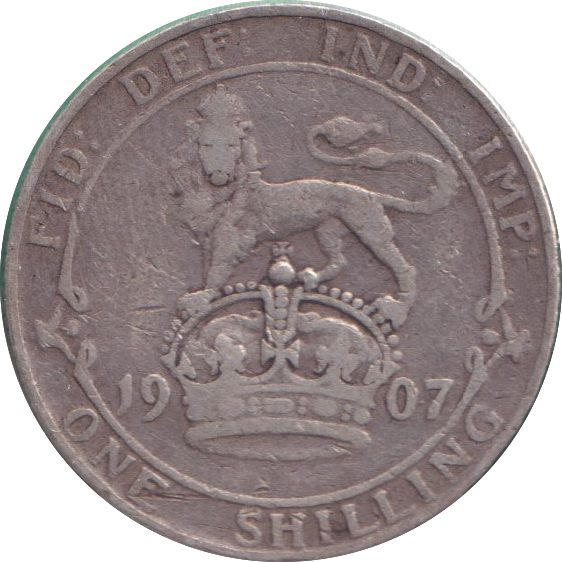 1907 SHILLING ( FINE )