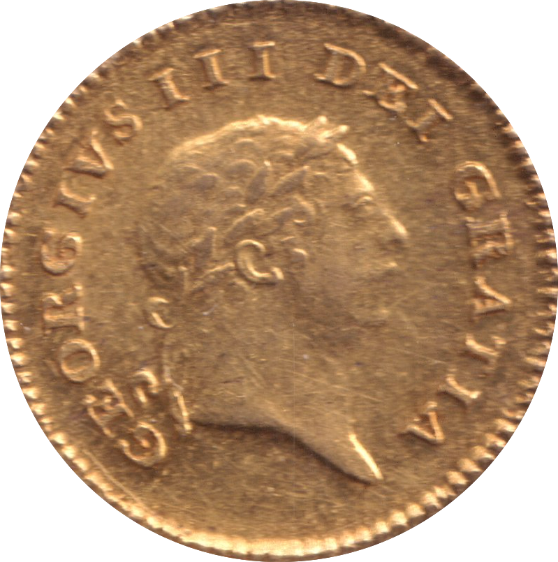 1810 GOLD THIRD GUINEA ( GVF )