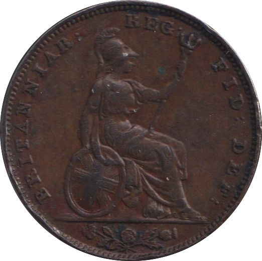1845 FARTHING ( VF )