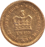 1810 GOLD THIRD GUINEA ( GVF )