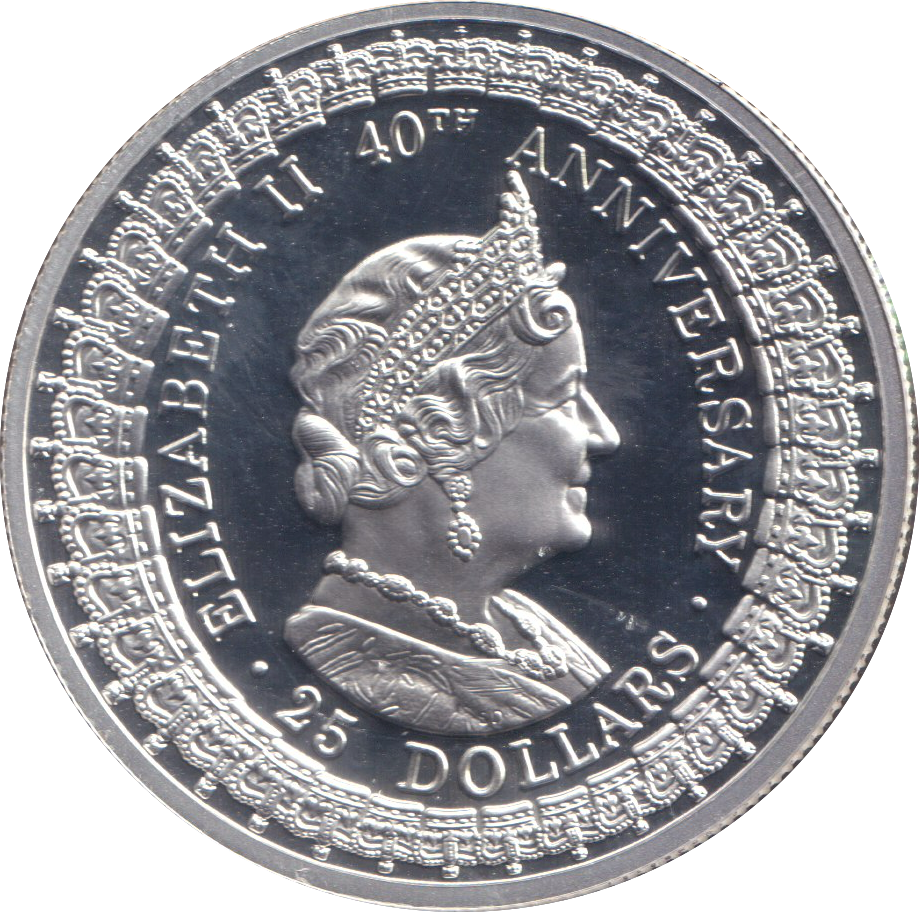 1992 SILVER PROOF TWENTY FIVE DOLLARS AUSTRALIA