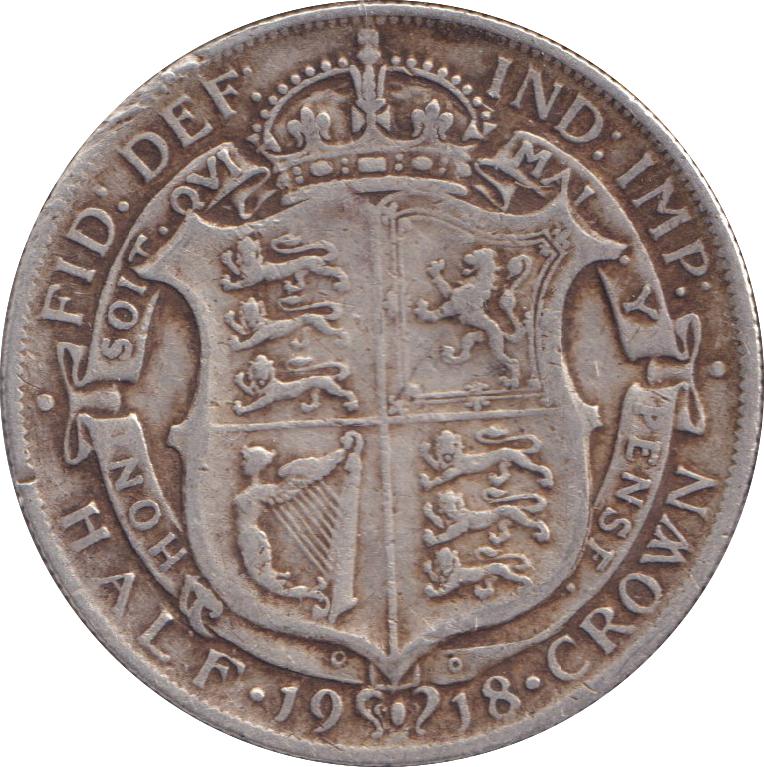 1918 HALFCROWN ( GF )