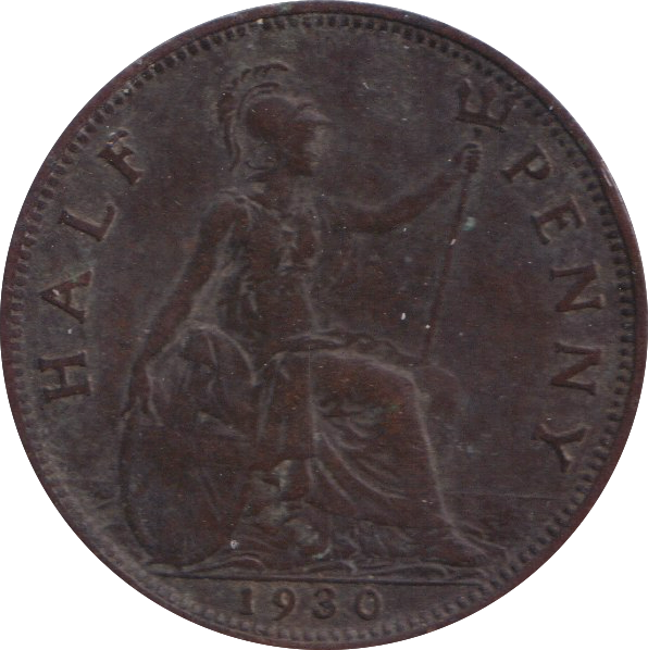 1930 HALFPENNY ( FINE )