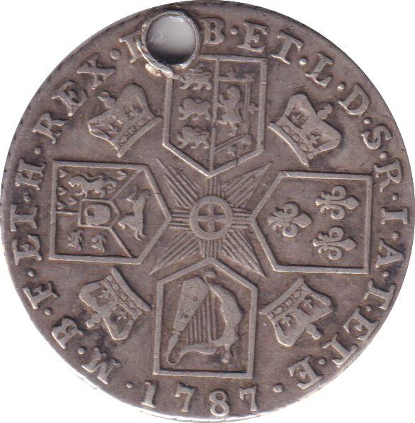 1787 SHILLING (GVF) HOLED