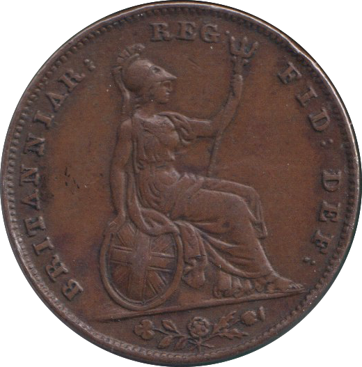 1850 FARTHING ( VF )