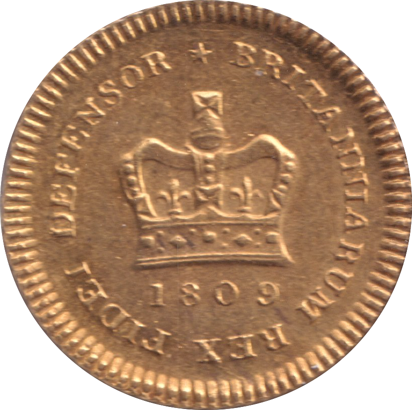 1800 GOLD THIRD GUINEA ( GVF )