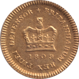 1800 GOLD THIRD GUINEA ( GVF )