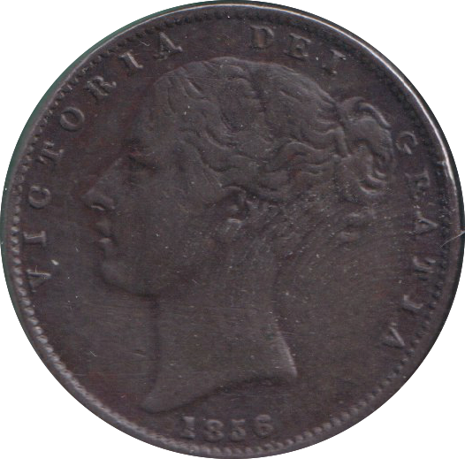1856 FARTHING ( VF )