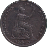 1856 FARTHING ( VF )