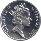 1992 SILVER PROOF TWENTY FIVE DOLLARS AUSTRALIA
