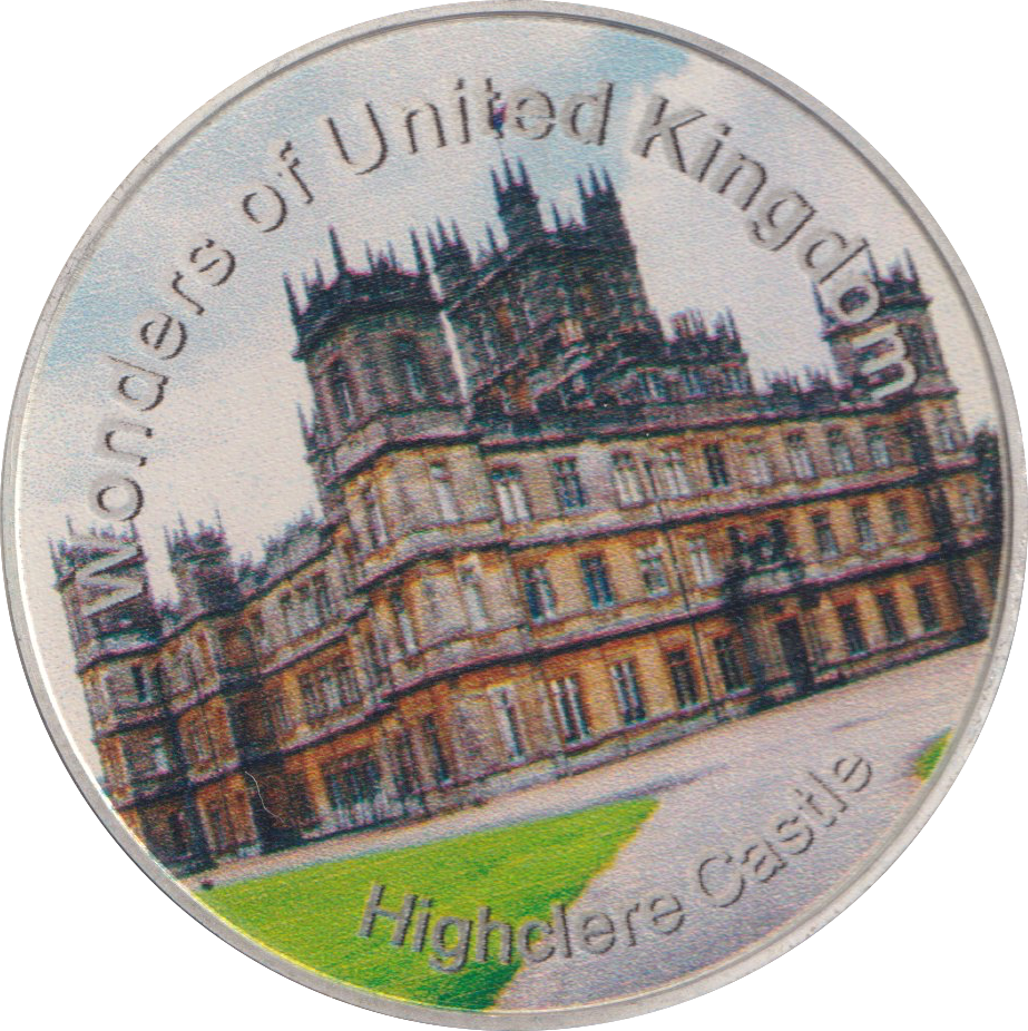 2013 WONDERS OF THE WORLD HIGHCLERE CASTLE MEDALLION