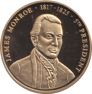 1999 PROOF MEDALLION JAMES MONROE USA