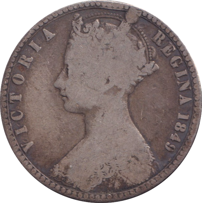1849 ONE FLORIN ( FINE )