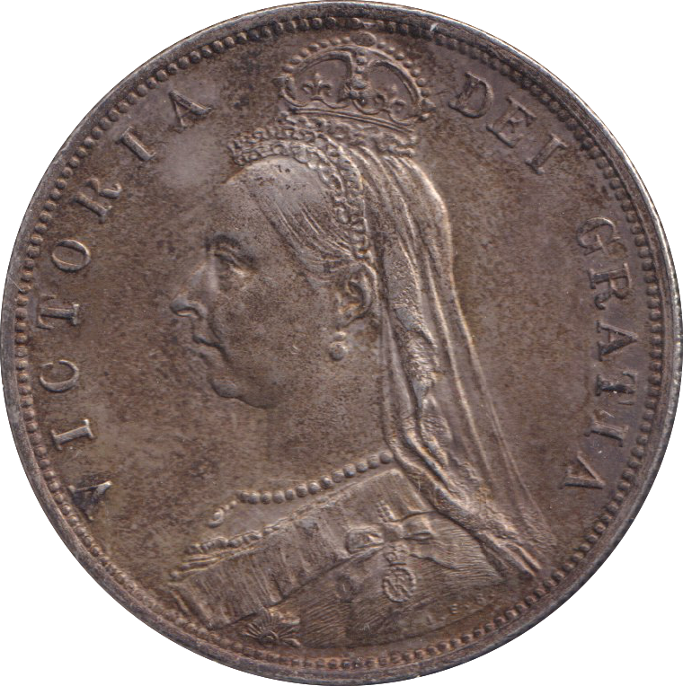 1887 HALFCROWN ( EF )