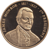1999 PROOF MEDALLION JAMES MONROE USA