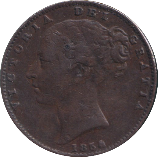 1854 FARTHING ( GF )
