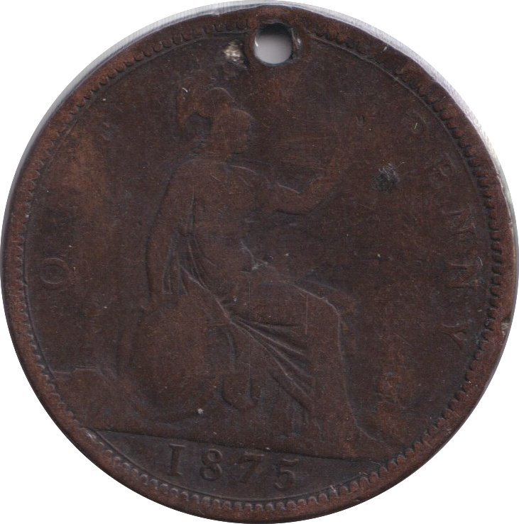 1875 PENNY ( FINE )