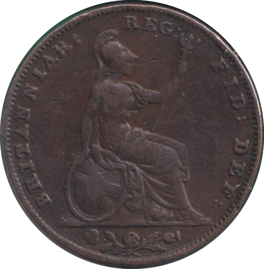 1854 FARTHING ( GF )