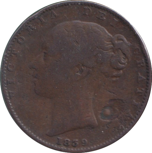 1839 FARTHING ( FINE )