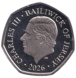 2026 PROOF 50P 50 YEARS OF CONCORDE BAILWICK OF JERSEY