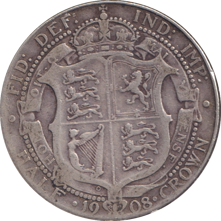 1908 HALFCROWN ( GF )
