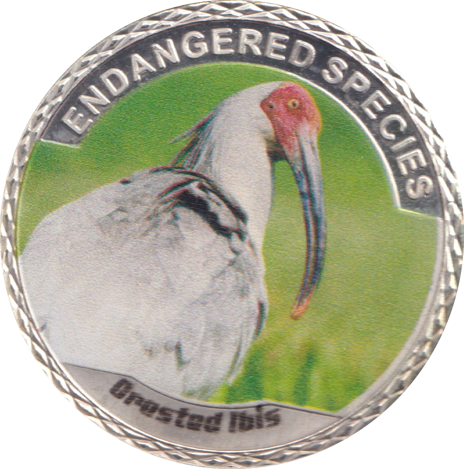 2016 100$ ENDANGERED SPECIES IBIS MEDALLION WORLD ANIMAL PROTECTION