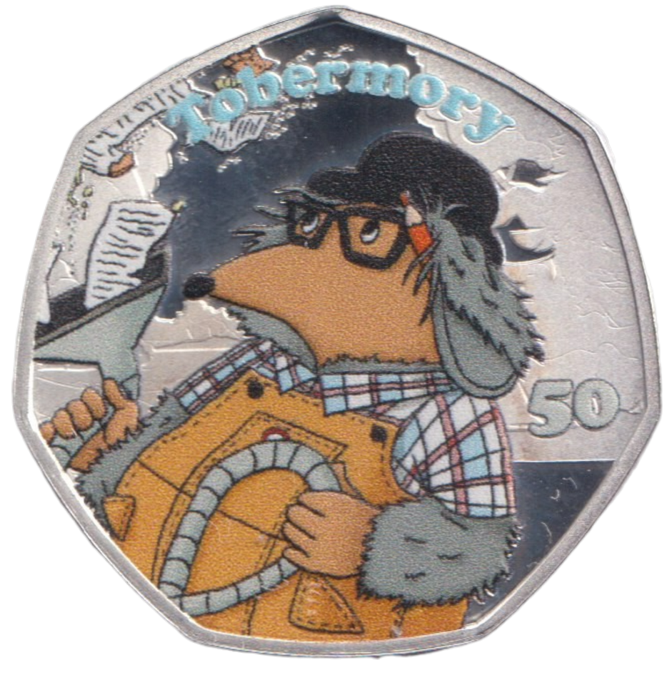 2023 SILVER PROOF 50P WOMBLES SERIES TOBERMORY
