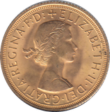1963 GOLD SOVEREIGN ( UNC )