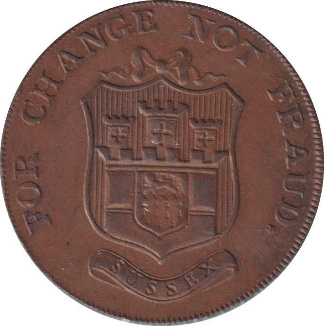1794 HALFPENNY TOKEN KENT