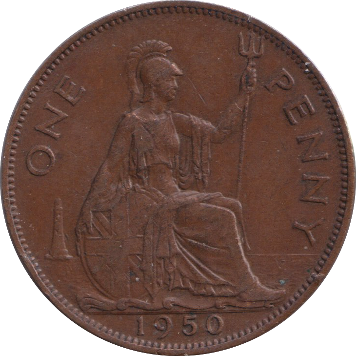 1950 PENNY ( EF )