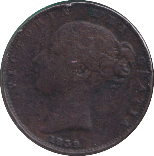 1839 FARTHING ( FINE )